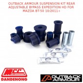 OUTBACK ARMOUR SUSPENSION KIT REAR ADJ BYPASS EXPED HD FITS MAZDA BT-50 10/2011+